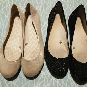2 pairs Sz 9 flats!
